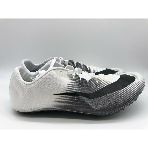 Nike Zoom Ja Fly 3 Men Track&Field Sprint Spikes White Black 865633-102 Sz 15📦 - Picture 1 of 12
